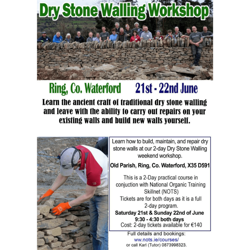Dry Stone Wall Course – Waterford (June)